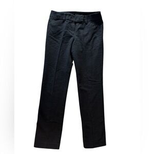 Ann Taylor Black Cotton Pant Straight Leg